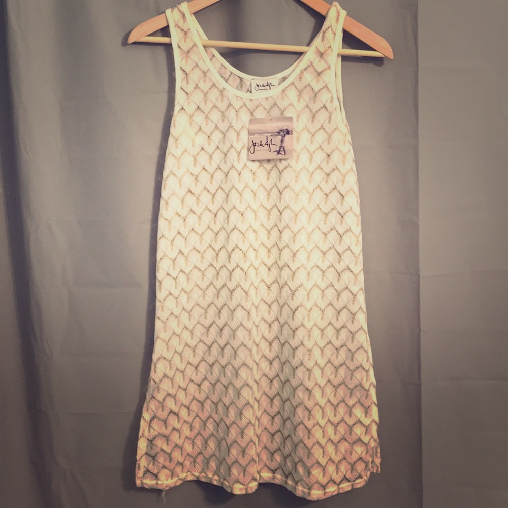 Flared Skirt Tank Dress - Jordan Taylor Beachwear - White